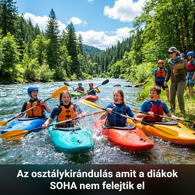 Osztálykirándulás vízitúrán — A program, amit a diákok SOHA nem felejtenek el